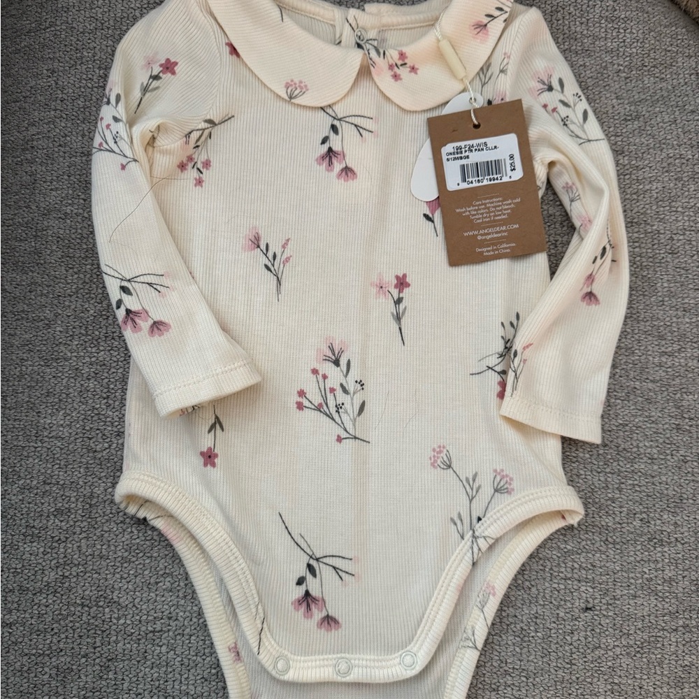 Angel Dear Cream Floral Bodysuit
